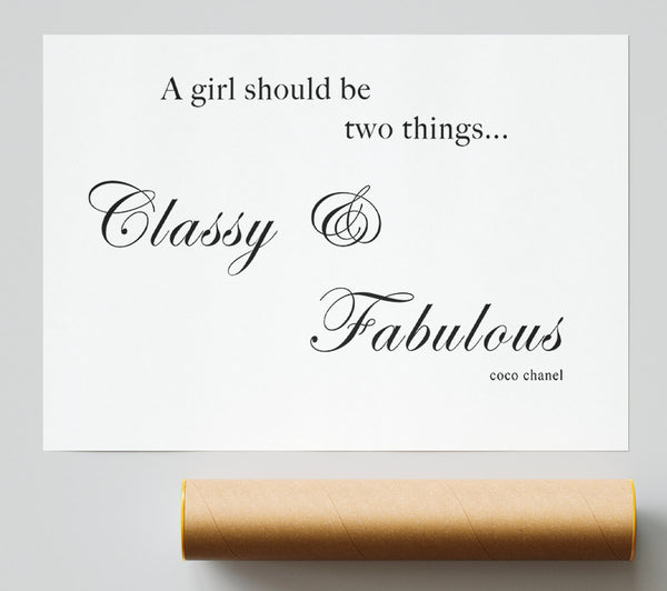 Classy N Fabulous White Print