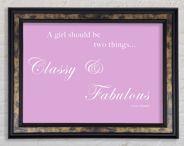 Classy n Fabulous Pink Framed Print