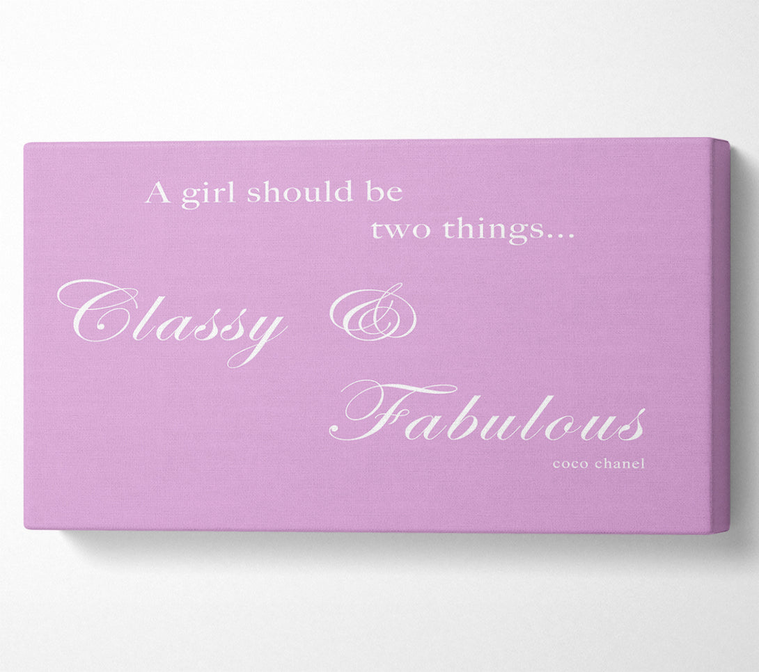  A Canvas Print of Classy n Fabulous Pink Canvas Art