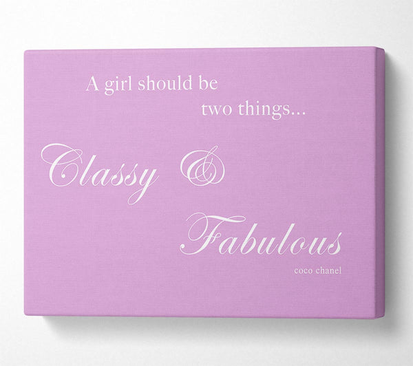  A Canvas Print of Classy n Fabulous Pink Canvas Art