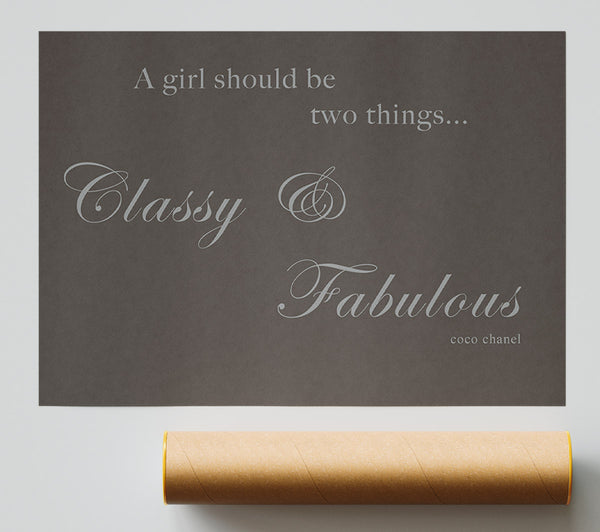 Classy N Fabulous Chocolate Print