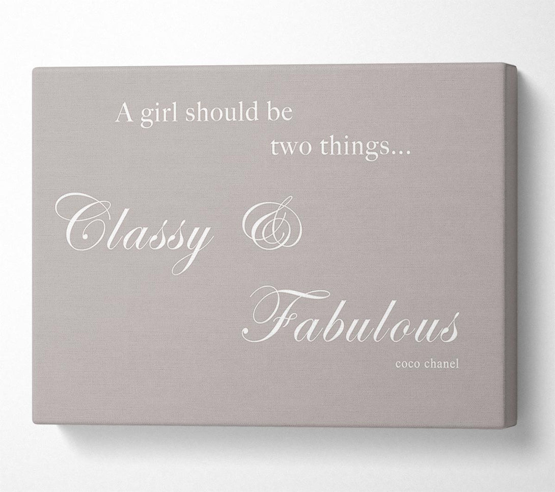  A Canvas Print of Classy n Fabulous Beige Canvas Wall Art
