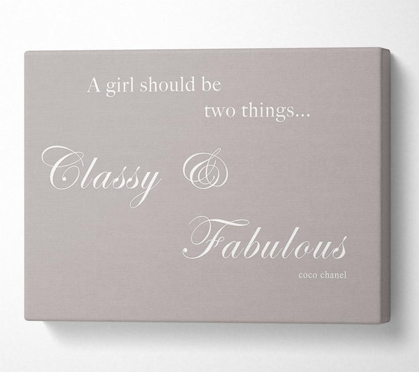  A Canvas Print of Classy n Fabulous Beige Canvas Wall Art