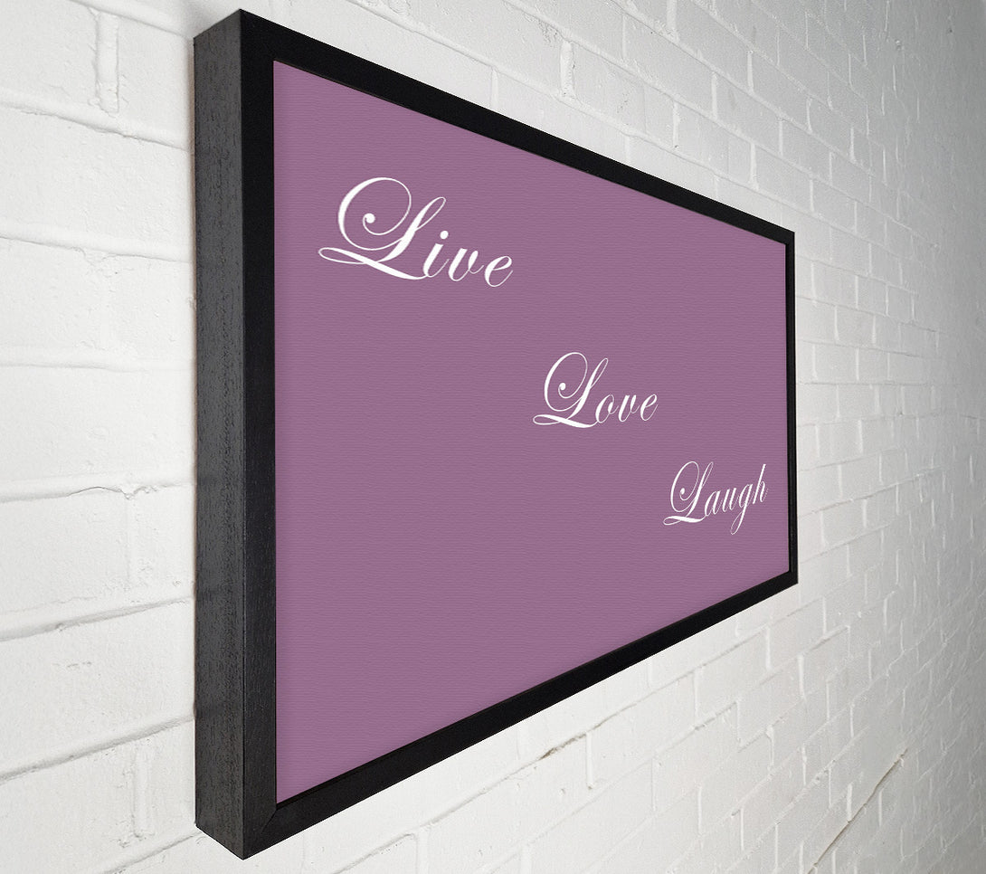  A Canvas Print of Love Quote Live Love Laugh Dusty Pink Canvas Art