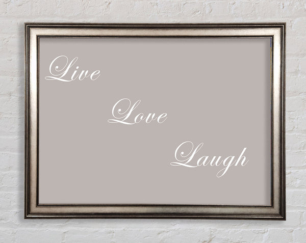 Liebesspruch Leben Liebe Lachen Beige