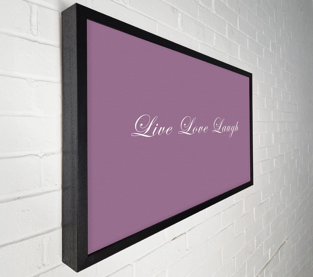  A Canvas Print of Love Quote Live Love Laugh 2 Dusty Pink Canvas Print