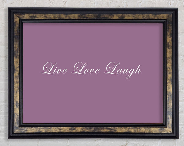 Love Quote Live Love Laugh 2 Dusty Pink Framed Print