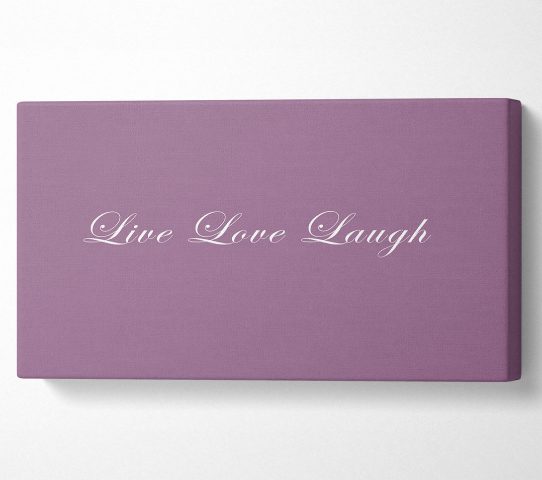  A Canvas Print of Love Quote Live Love Laugh 2 Dusty Pink Canvas Print