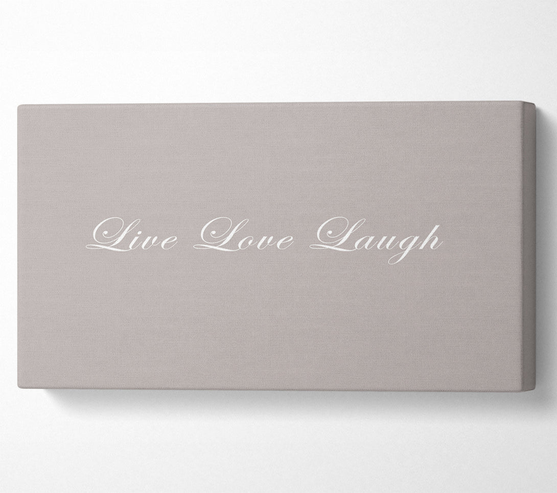  A Canvas Print of Love Quote Live Love Laugh 2 Beige Canvas Art