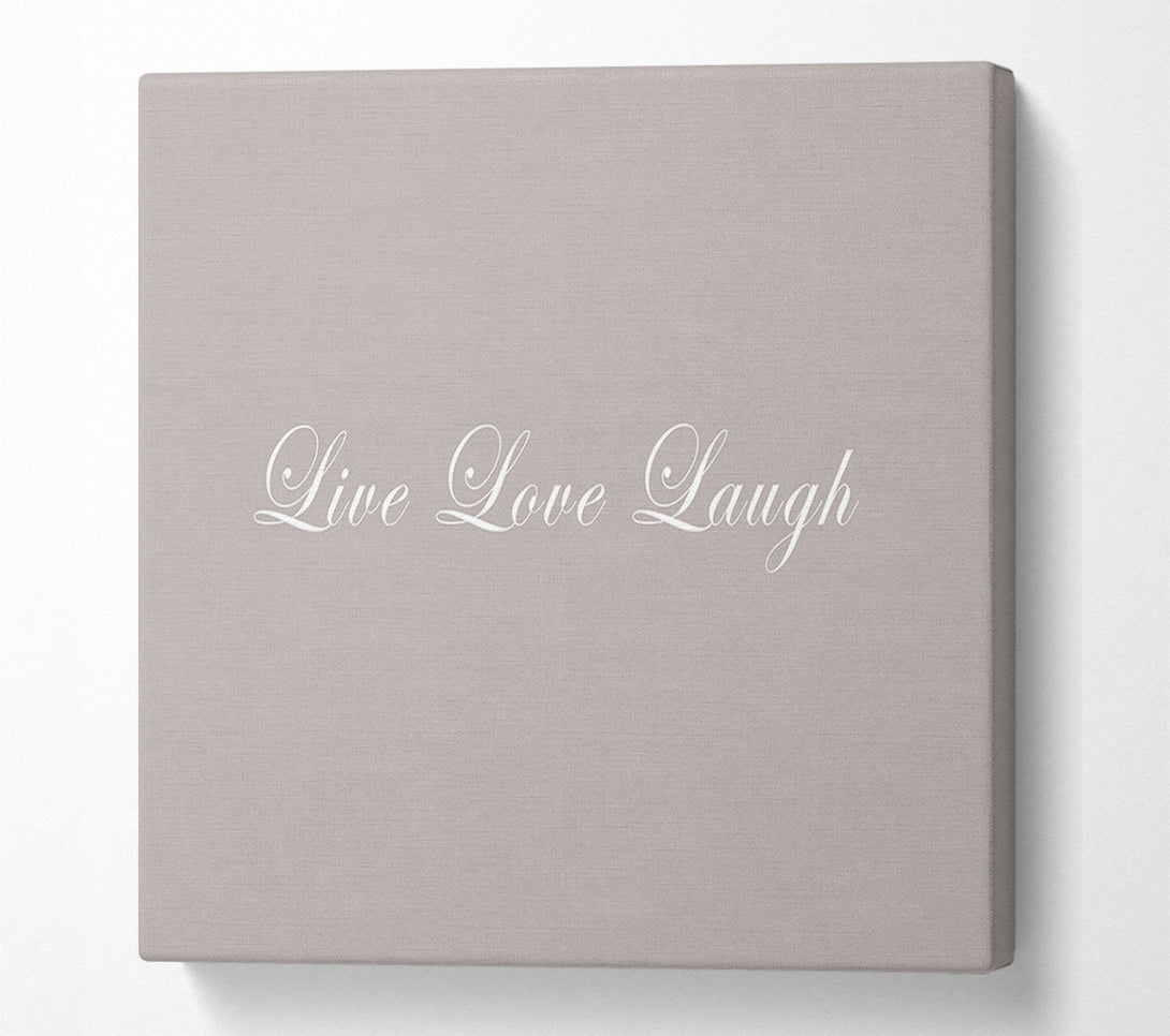  A Canvas Print of Love Quote Live Love Laugh 2 Beige Canvas Art