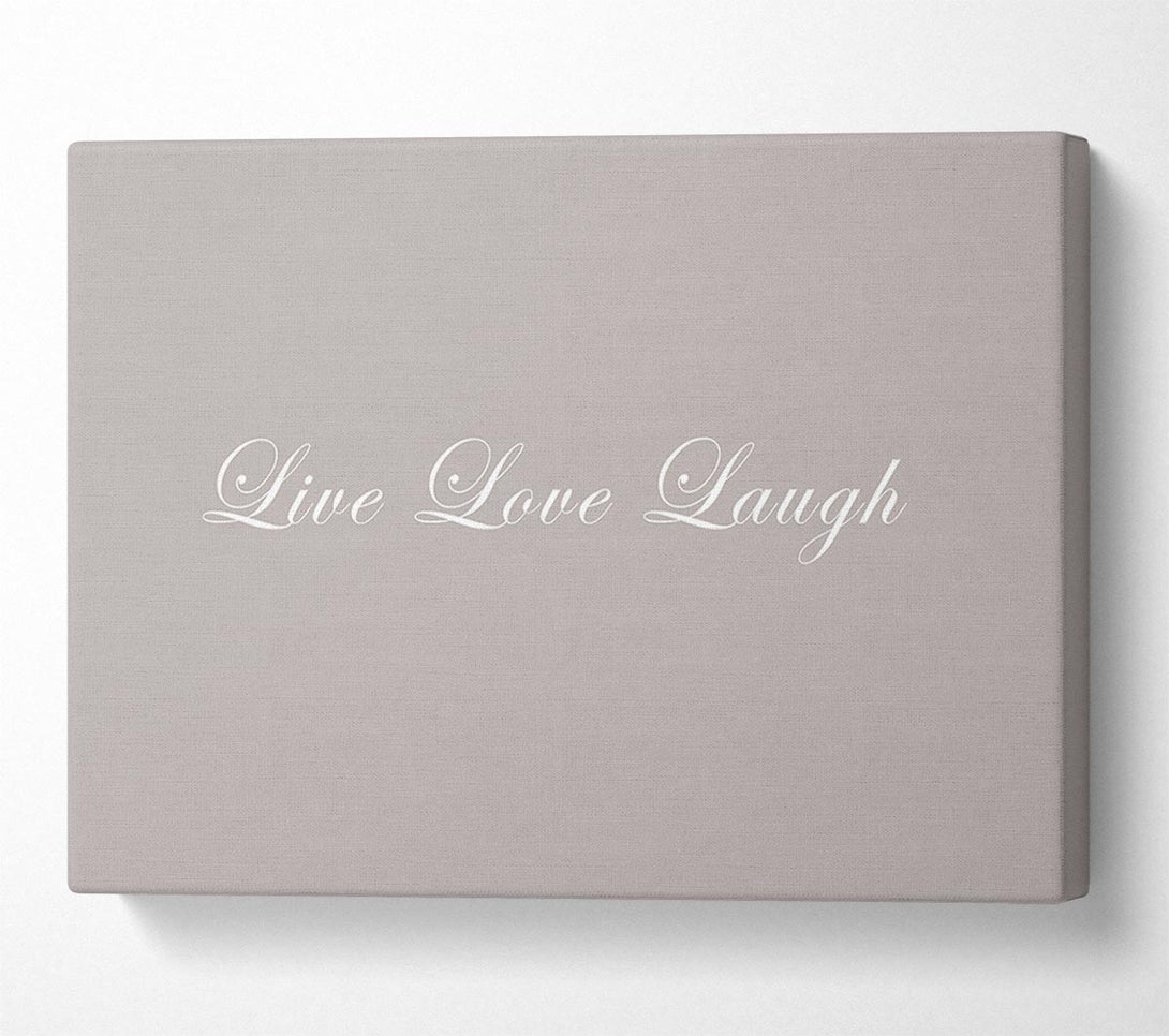  A Canvas Print of Love Quote Live Love Laugh 2 Beige Canvas Art