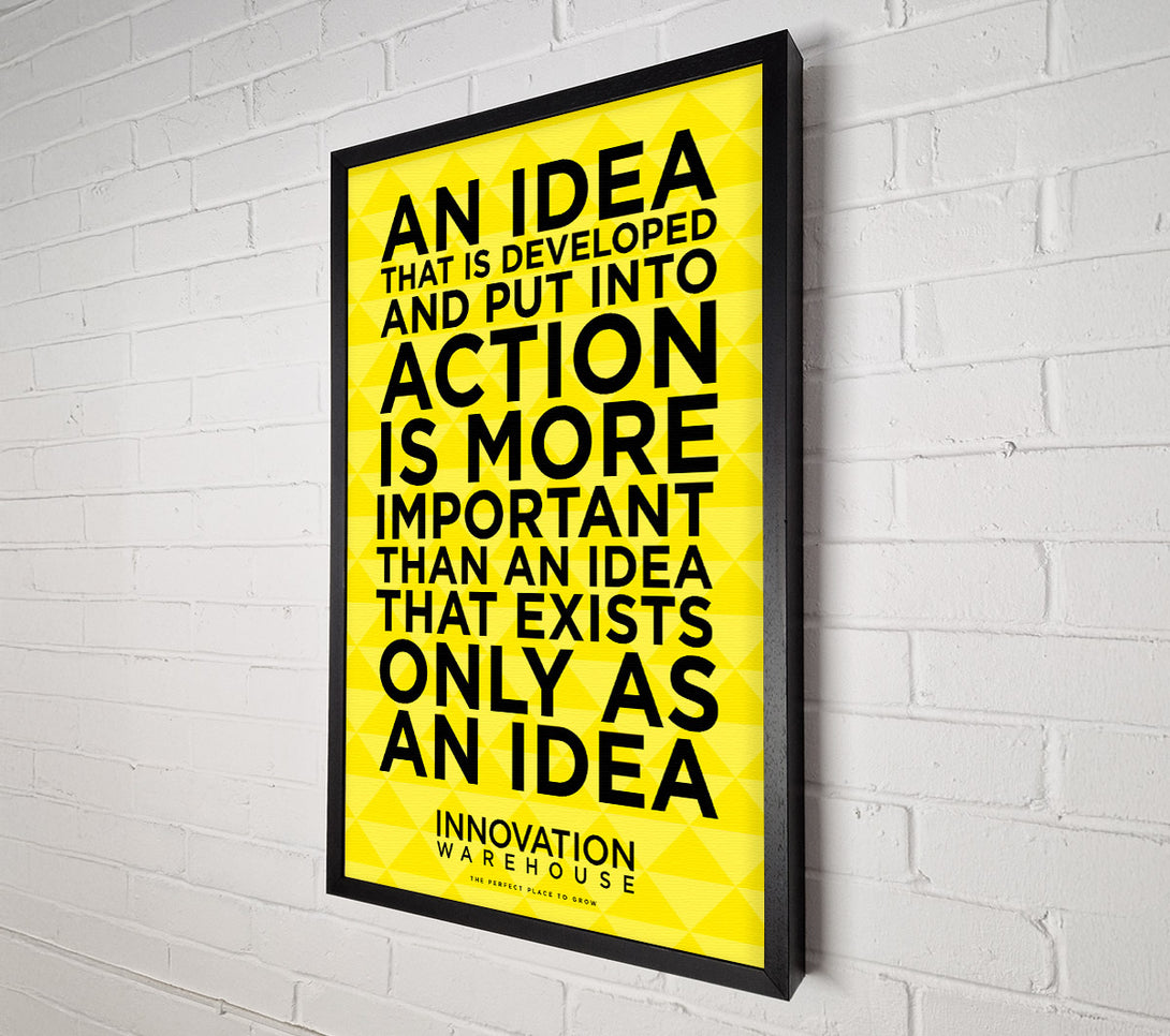  A Canvas Print of An Idea Put Into Action Canvas Art