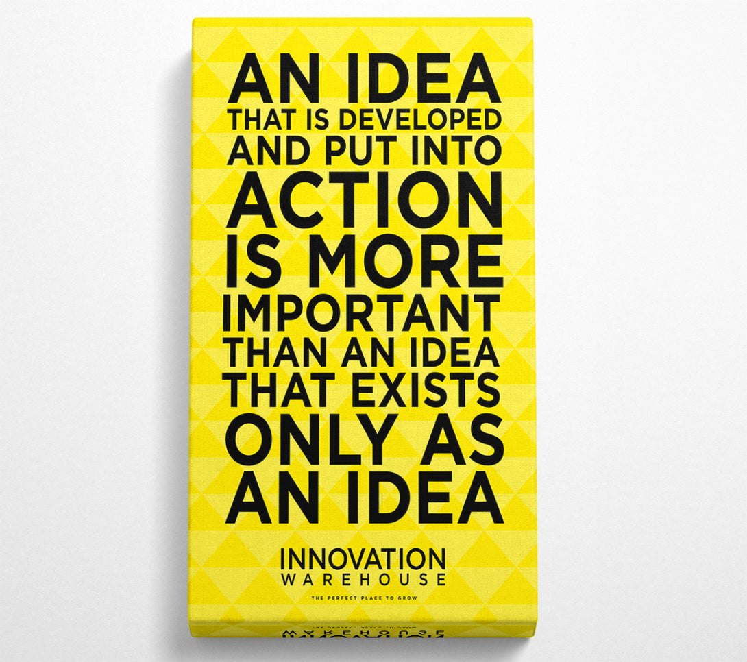  A Canvas Print of An Idea Put Into Action Canvas Art