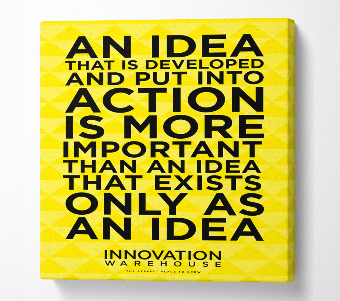  A Canvas Print of An Idea Put Into Action Canvas Art