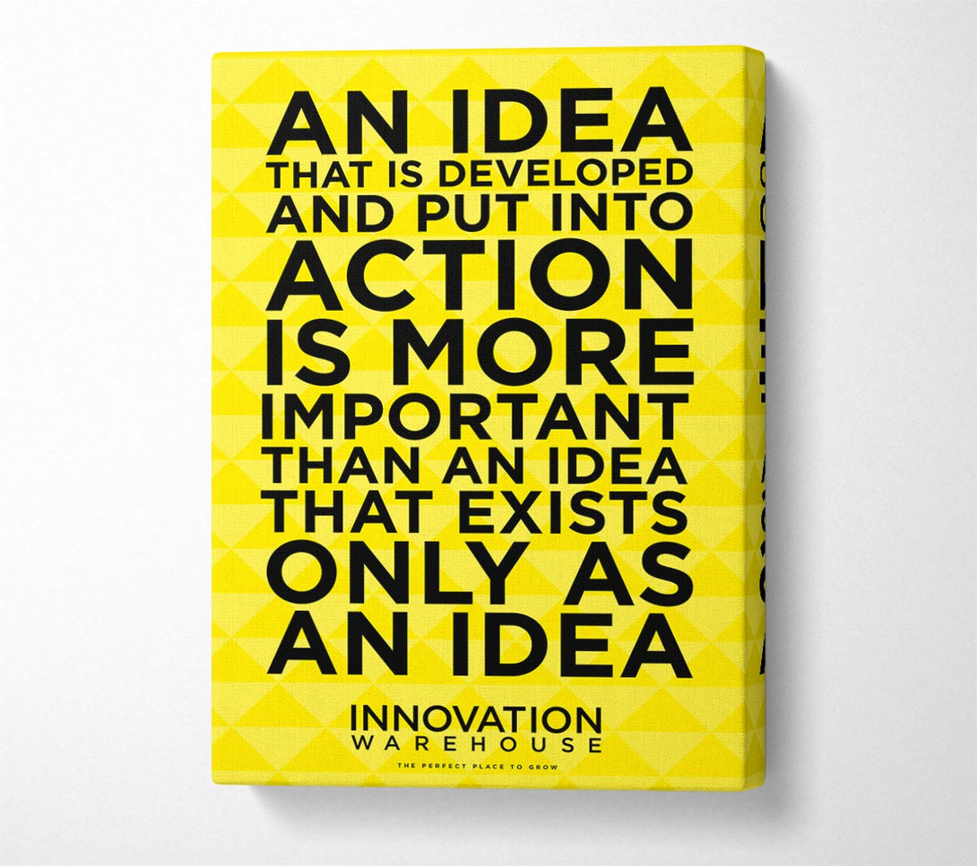 A Canvas Print of An Idea Put Into Action Canvas Art