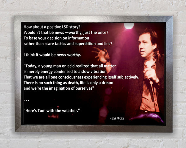 Motivationszitat Bill Hicks Vorstellung von uns selbst