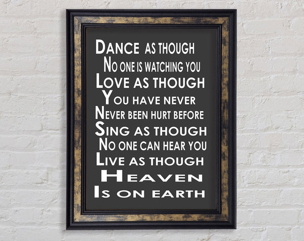 Home Quote Heaven Is On Earth Framed Print