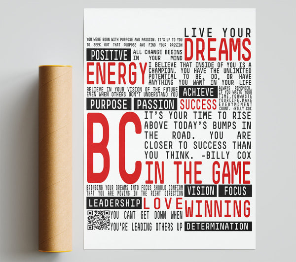Motivational Quote Live Your Dreams Poster