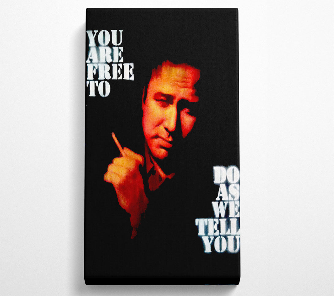  A Canvas Print of Motivational Quote Bill Hicks You Are Free Canvas Art