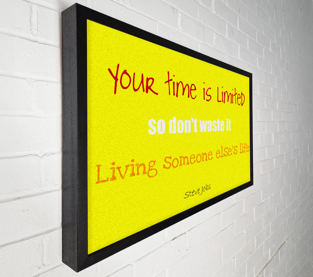  A Canvas Print of Motivational Quote Steve Jobs-Quote1 Canvas Print