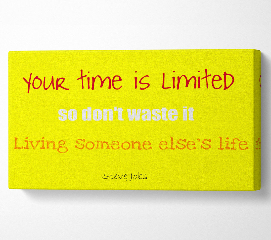  A Canvas Print of Motivational Quote Steve Jobs-Quote1 Canvas Print