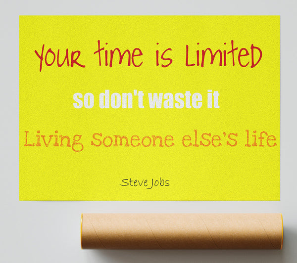 Motivational Quote Steve Jobs-Quote1 Giclee Print