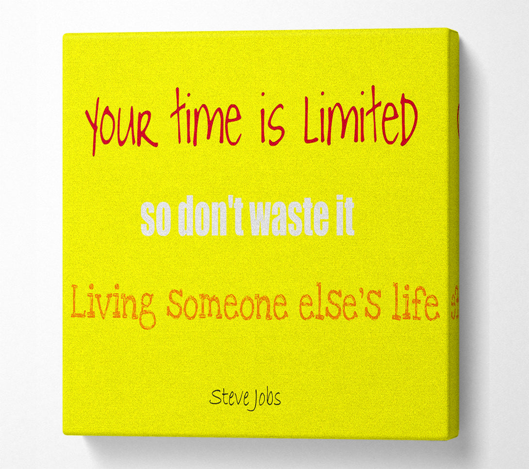  A Canvas Print of Motivational Quote Steve Jobs-Quote1 Canvas Print