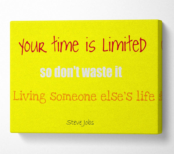  A Canvas Print of Motivational Quote Steve Jobs-Quote1 Canvas Print