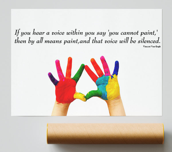 Vincent Van Gogh If You Hear A Voice Giclee Print