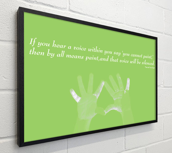 Vincent Van Gogh If You Hear A Voice Lime Green