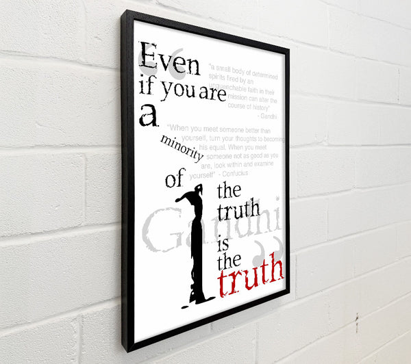 Motivational Quote Gandhi The Truth Is The Truth