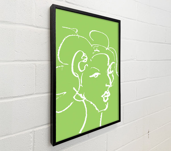 Pretty Lady Sketch Lime Green