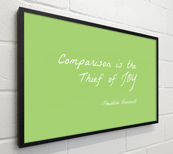 Theodore Roosevelt Comparison Is The Thief Of Joy Lime Green