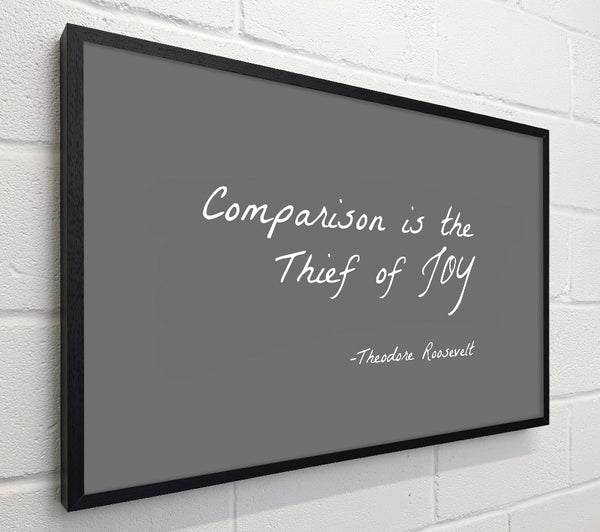 Theodore Roosevelt Comparison Is The Thief Of Joy Grey