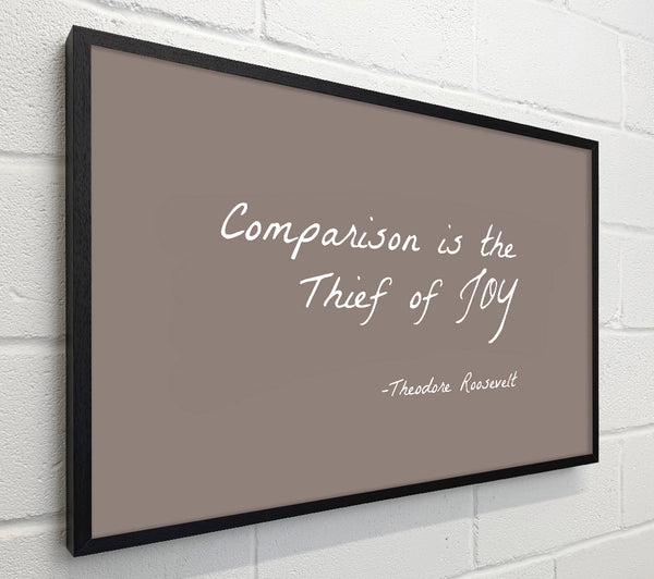 Theodore Roosevelt Comparison Is The Thief Of Joy Beige