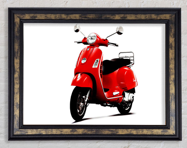 Vespa Mopede Framed Print