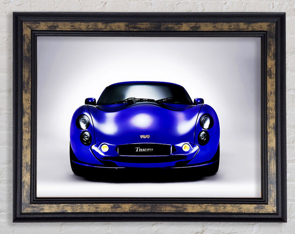 TVR Tuscan Blue Purple Framed Print