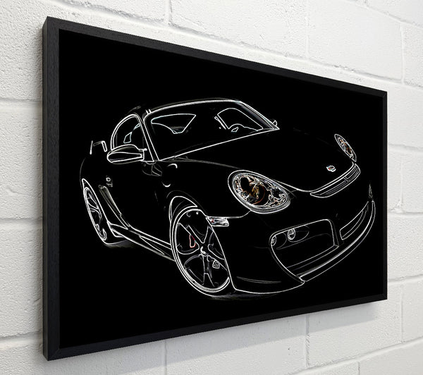 Porsche 911 White On Black