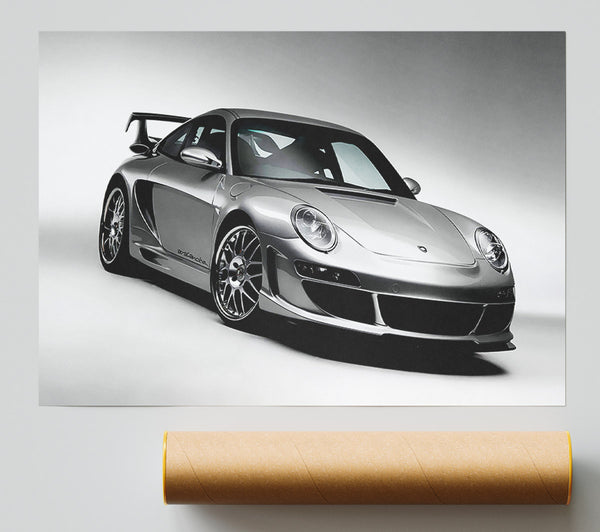 Porsche 911 Silver Print