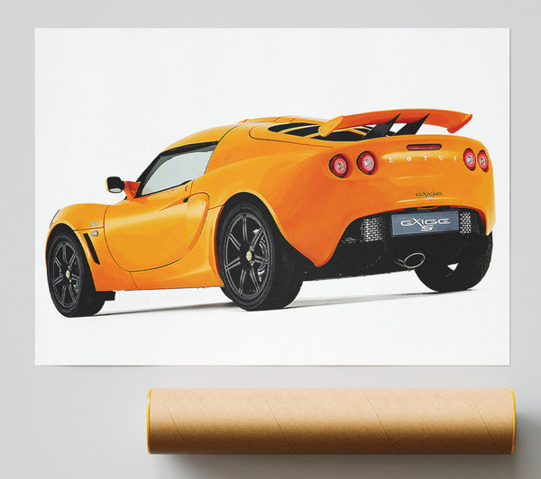 Orange Lotus Elite Rear Print