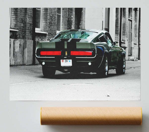 Mustang Shelby Rear Giclee Print