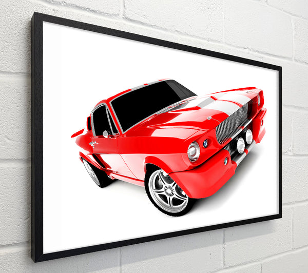 Mustang Red Side Profile