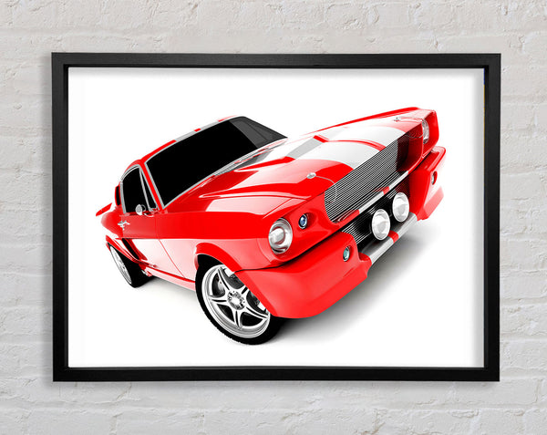 Mustang, rotes Seitenprofil