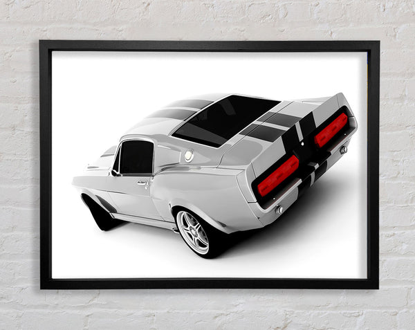 Mustang Heck B n W rote Lichter