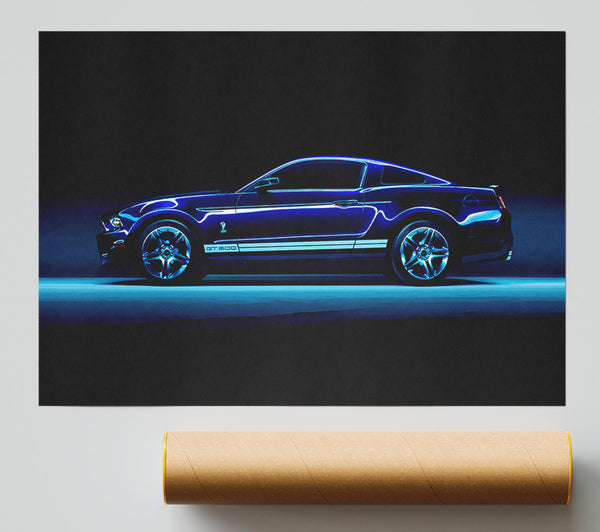 Mustang Gt500 Poster