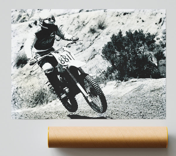 Motorcross Retro Race Print