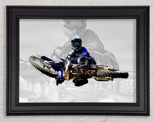 Motocross-Freestyler von oben