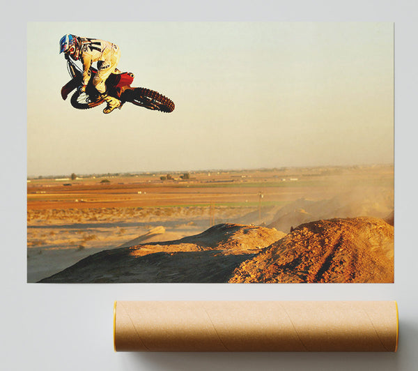 Motorcross Desert Race Poster