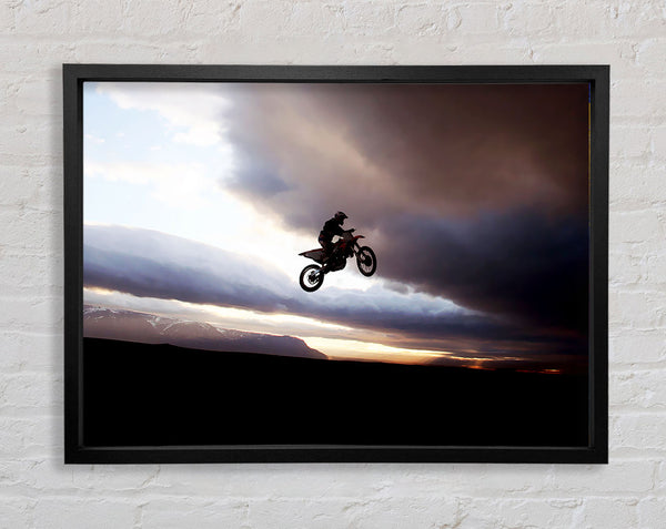 Motocross-Fahrradsprung