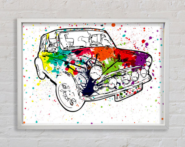 Mini-Farbspritzer in Regenbogenfarben